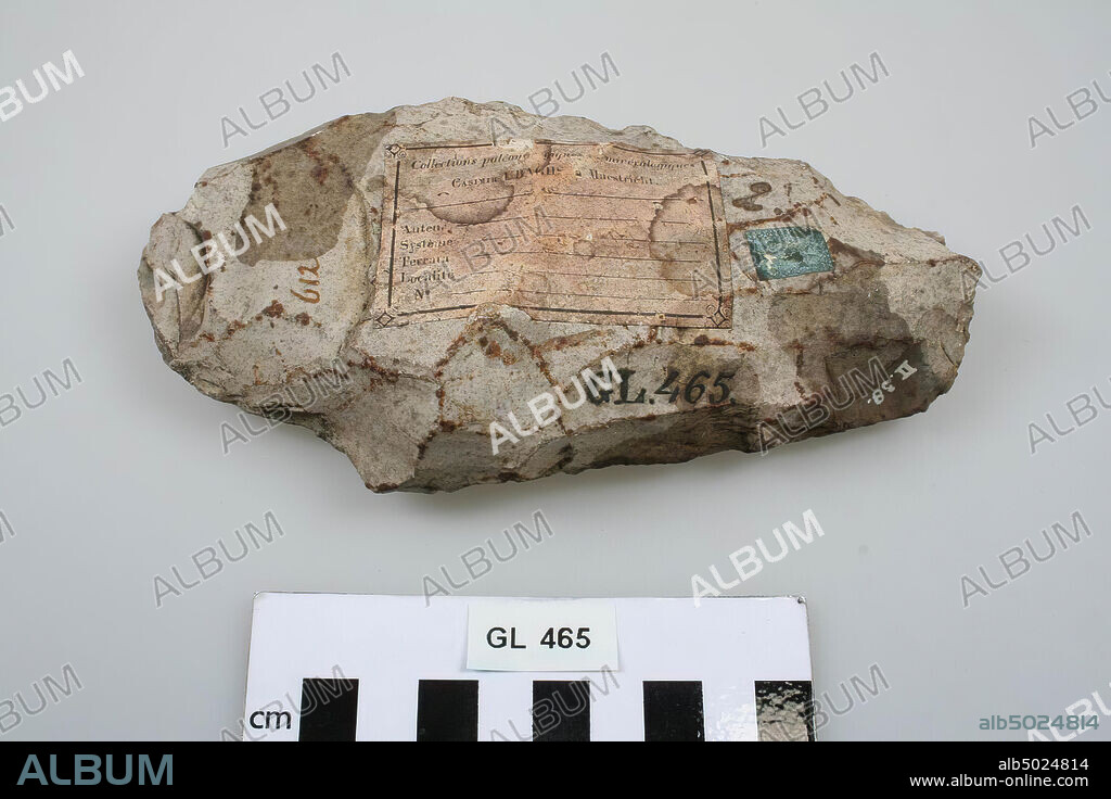 Silex amande, ax, stone, flint, 3,6 x 8,3 x 16 cm, prehistory, Belgium, unknown, unknown, Spiennes.