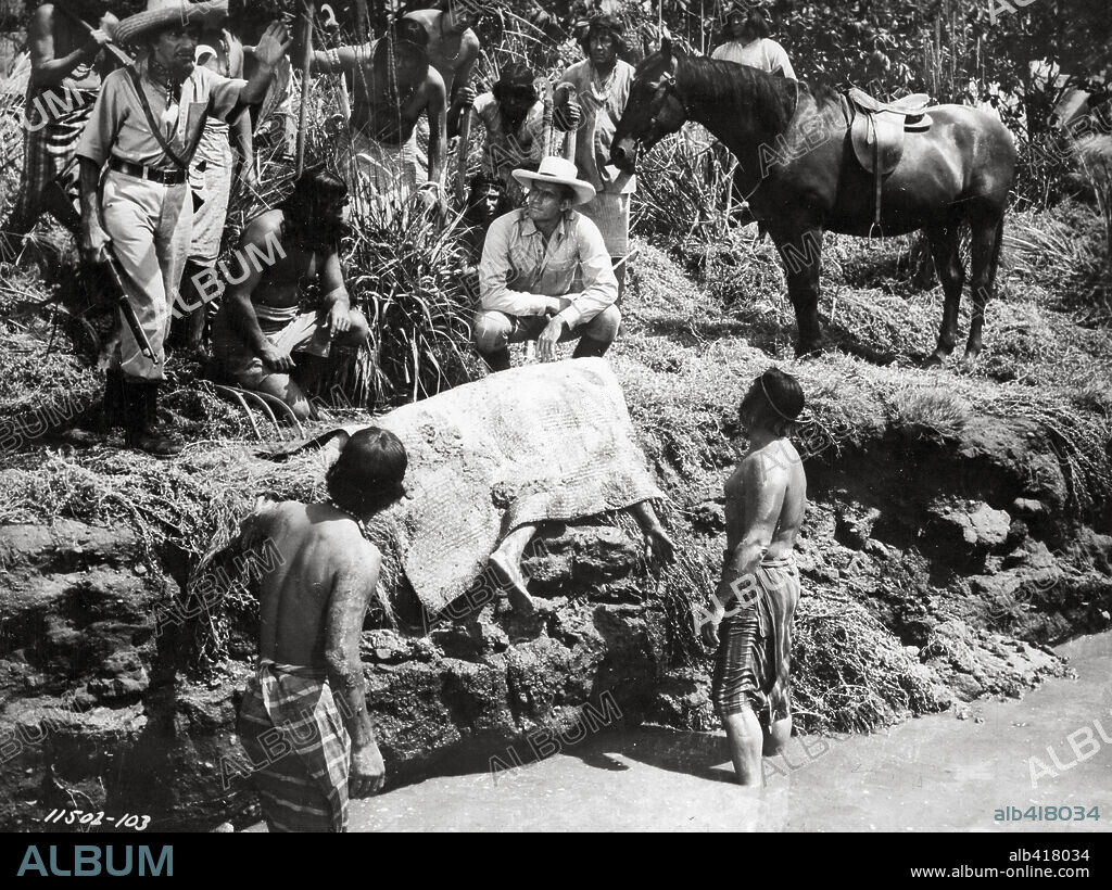 CHARLTON HESTON dans THE NAKED JUNGLE, 1954, réalisé par BYRON HASKIN. Copyright PARAMOUNT PICTURES.