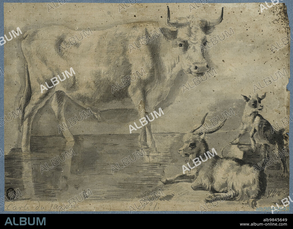 ANON. An ox and two goats, unknown date.