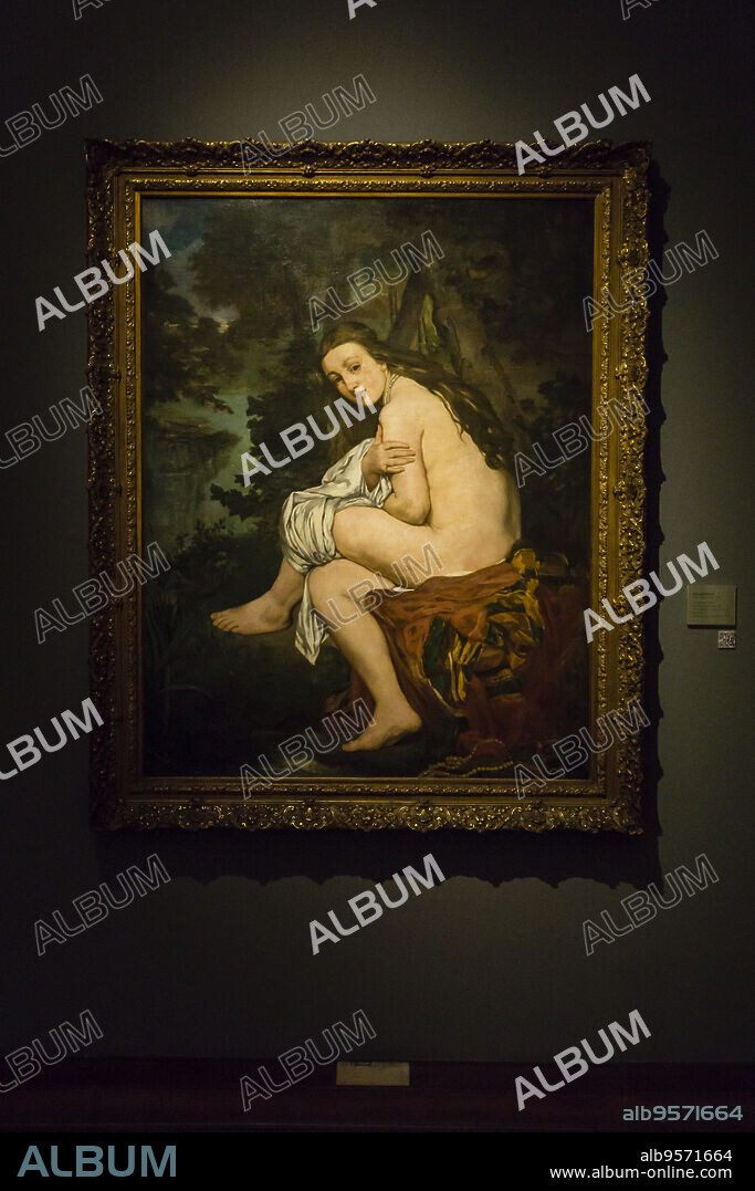 Édouard Manet, La ninfa sorprendida, 1861, óleo sobre tela,Museo Nacional de Bellas Artes (MNBA) ,Buenos Aires, republica Argentina, cono sur, South America.