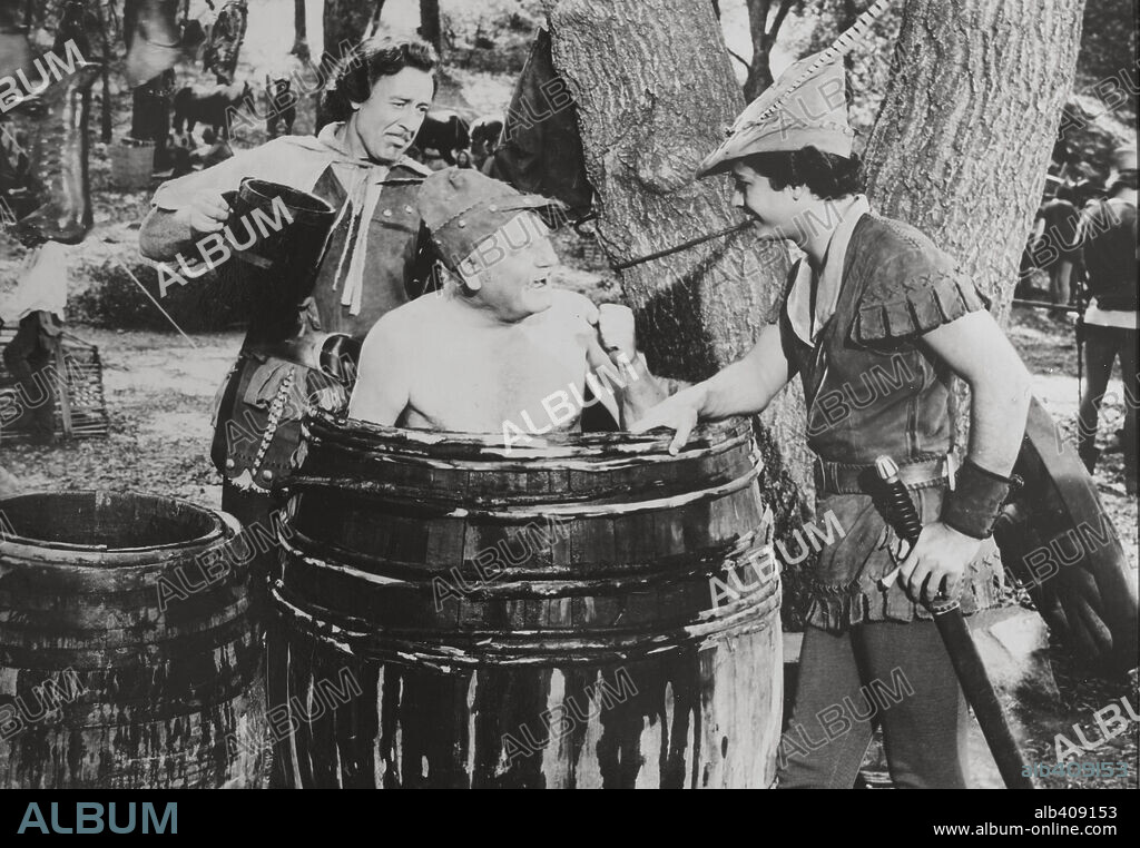 JOHN DEREK en EL TEMIBLE ROBIN HOOD, 1950 (ROGUES OF SHERWOOD FOREST), dirigida por GORDON DOUGLAS. Copyright COLUMBIA PICTURES.