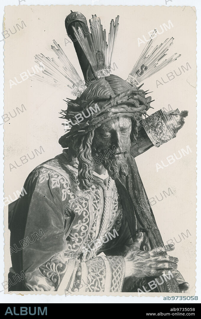 Sevilla, 1953. Nuestro Padre Jesús del Gran Poder, obra de Juan de Mesa.