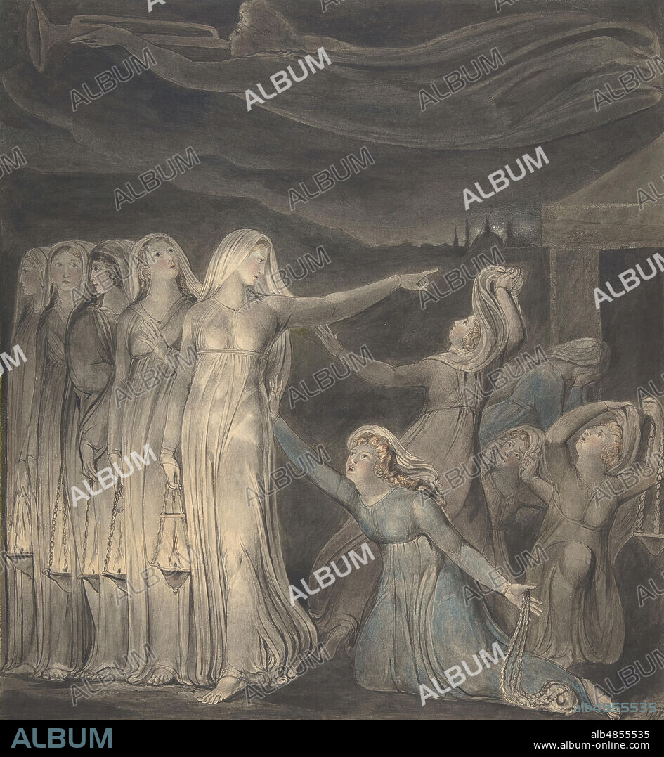 WILLIAM BLAKE. The Parable of the Wise and Foolish Virgins, ca. 1799-1800.