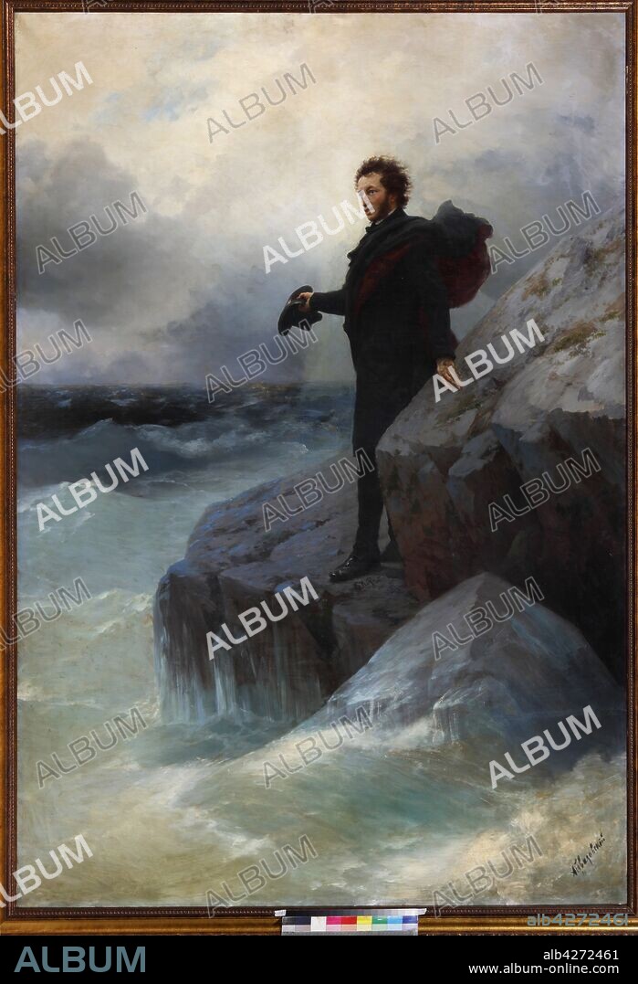 IVAN KONSTANTINOVICH AIVAZOVSKY. Farewell, free element, o Sea! Alexander Pushkin on the Black Sea.