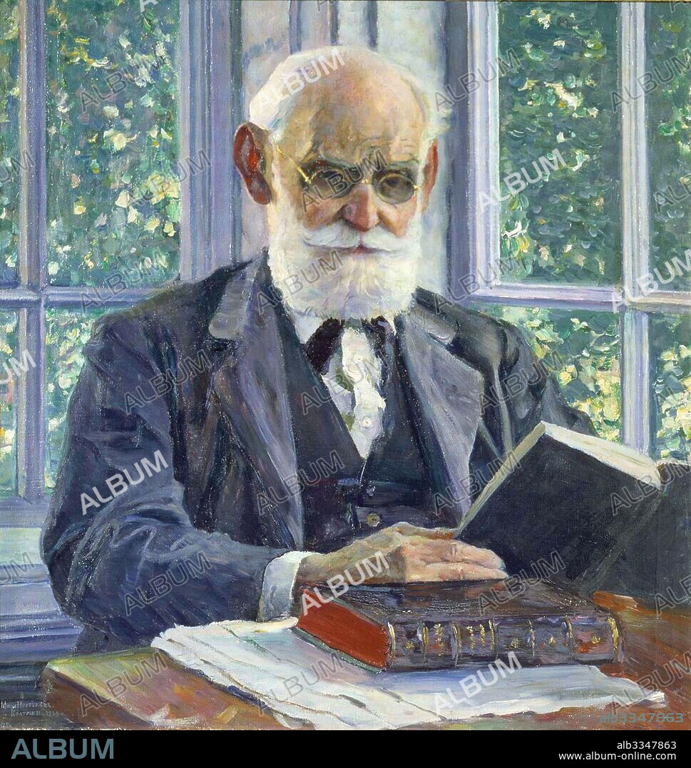 MIKHAIL VASILYEVICH NESTEROV. Portrait of the physiologist, psychologist, and physician Ivan P. Pavlov (1849-1936).