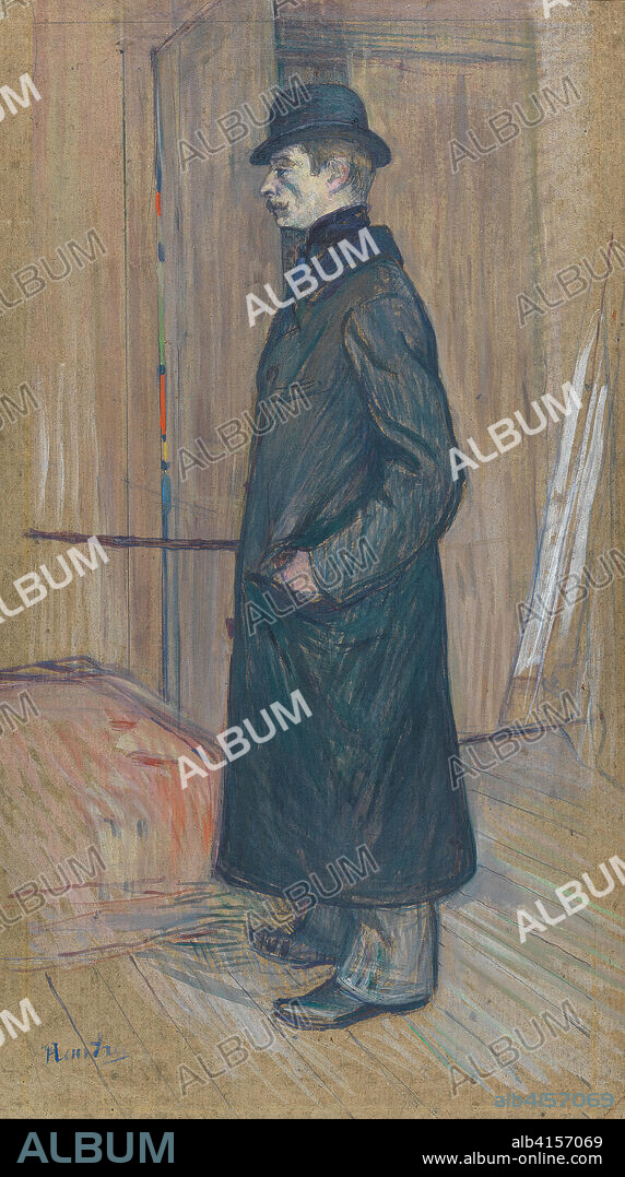 HENRI DE TOULOUSE LAUTREC. Henri de Toulouse-Lautrec (Albi, 1864-Langon, 1901). Gaston Bonnefoy (1891). Oil on cardboard. 71 x 37 cm.
