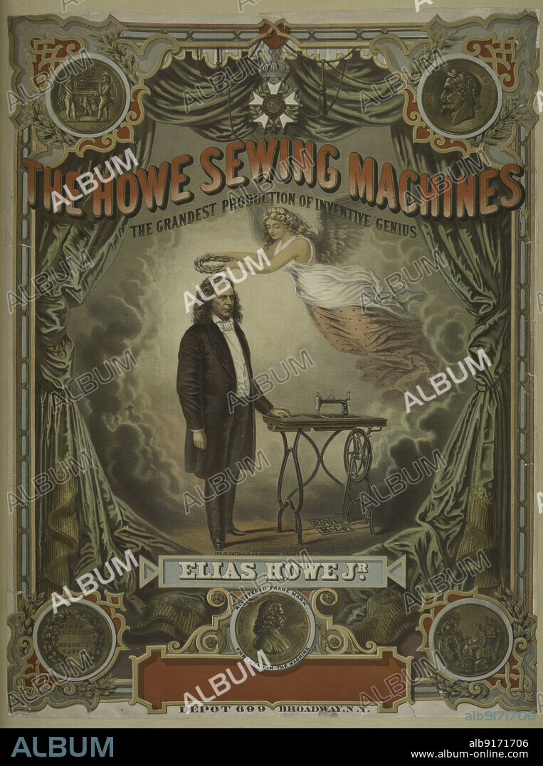HATCH & CO.. The Howe sewing machines, c1895 - 1917.