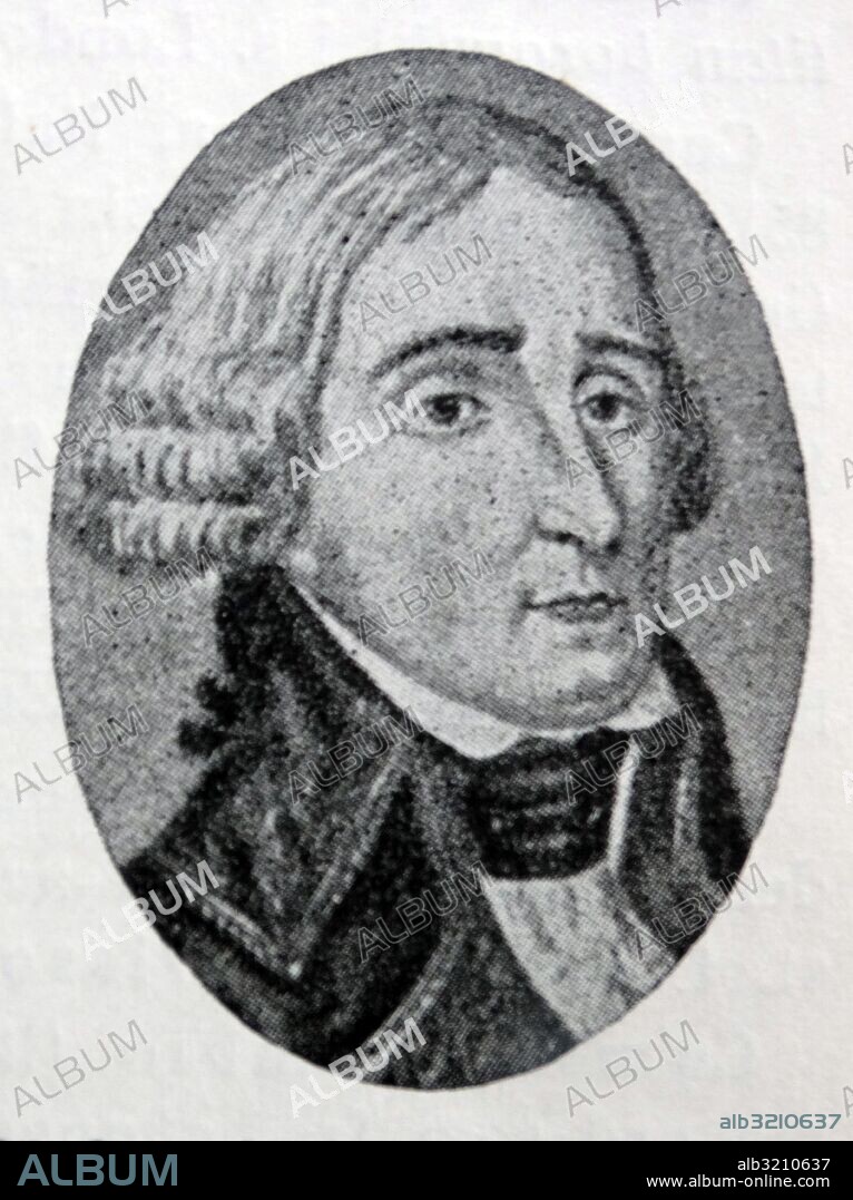 Portrait of Jean Jacques Regis de Cambaceres (1753-1824) a French lawyer and statesman. Dated 19th Century.