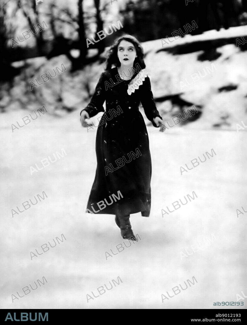Still from the film 'Way Down East' silent romantic drama film directed by D. W. Griffith. Starring Lillian Gish (1893-1993) American stage, screen and television actress, director and writer. Dated 1920.
