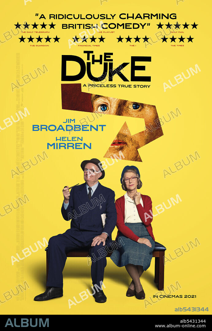 HELEN MIRREN et JIM BROADBENT dans THE DUKE, 2020, réalisé par ROGER MICHELL. Copyright Neon Films / Pathé.