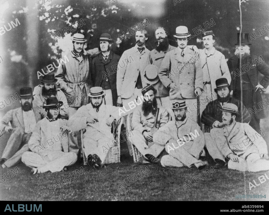 Cricket In 1866 -- King Edward - Then Prince of Wales - Was Bowled for a "Duck" the crowd was Annoyed and the Bowler was not Popular.Interesting Photophs of the Historic Cricket Match at Sandringham which King Edward went in First and Made a "Duck" are Hanging in the Pavilion at Lord's Ground London.King Edward (then Prince of Wales) who was 24, was playing for I. Zingari against Gentlemen of Norfolk. The Scores were I. Zingari, 277. (R.A. Fitzgerald 101): Gentlemen of Norfolk 119 and 60. The teams were 12 a side and the match lasted two days July 17 and 18, 1866. October 7, 1935.