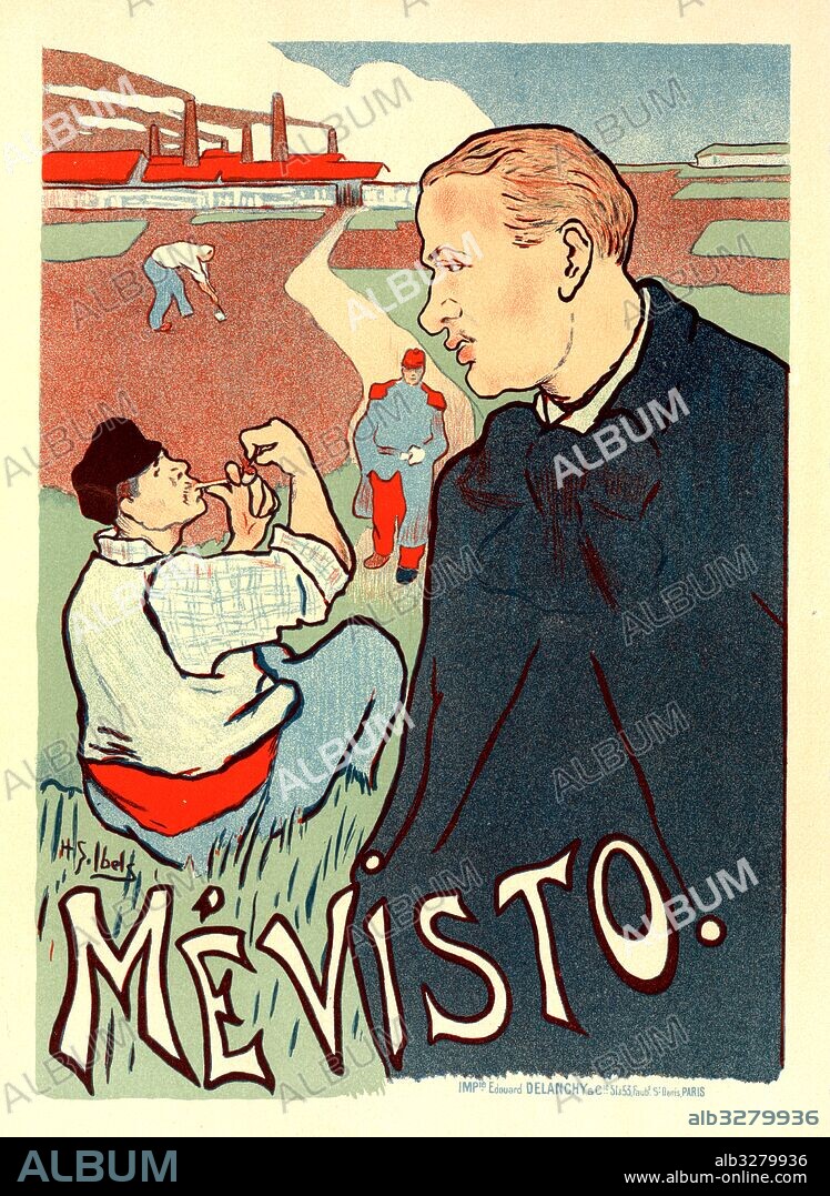 Poster for Mévisto. Ibels, Henry Gabriel (1867-1936), French illustrator, printmaker, painter and author.He studied at the Académie Julian with Pierre Bonnard and Édouard Vuillard and was a member of Les Nabis from its 1889 founding.