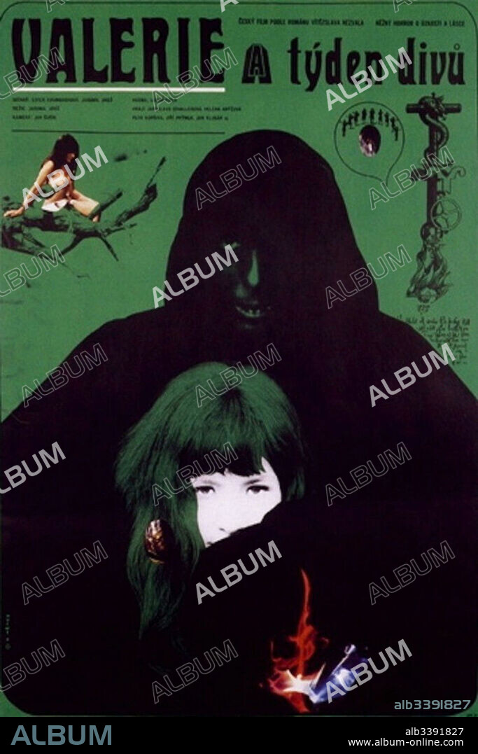 Poster de VALERIA Y SU SEMANA DE LAS MARAVILLAS, 1970 (VALERIE A TYDEN DIVU), dirigida por JAROMIL JIRES. Copyright FILMOVE STUDIO BARRANDOV.
