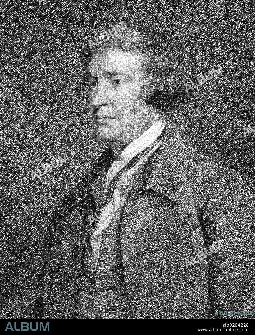 Edmund Burke (1729-1797) was an Anglo-Irish statesman, economist, and philosopher. Engraving after painting by Joshua Reynolds, c.?1769.