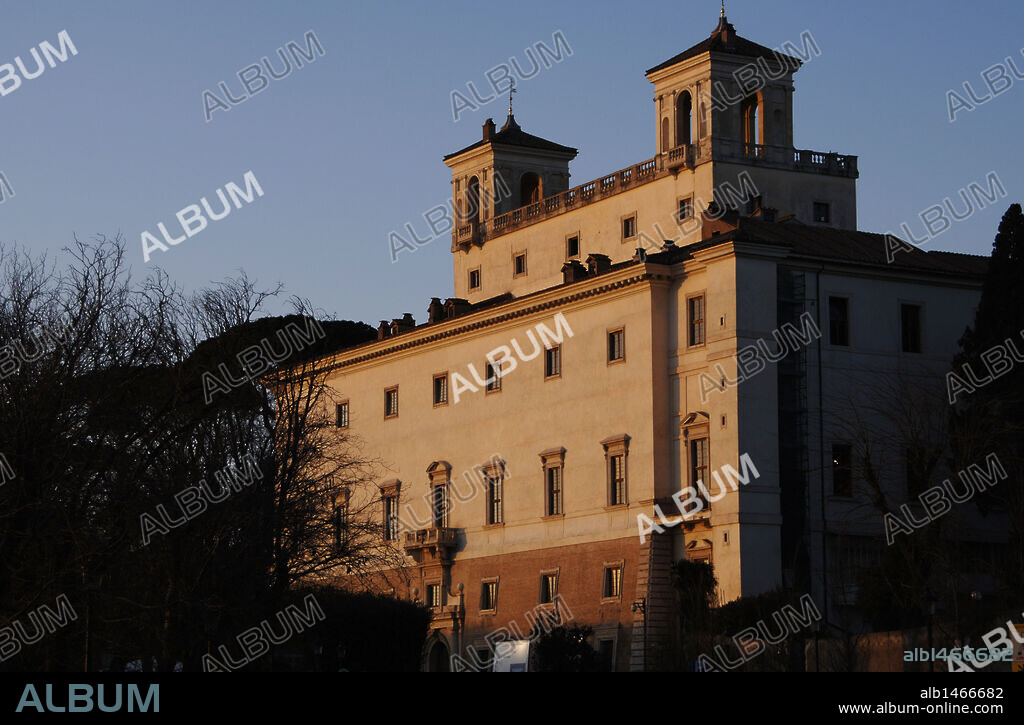 Italy. Rome. Medici's Villa. Founded by Ferdinand I Medici, Grand Duke of Tuscany, in the 16th century. Built by Annibale Lippi. Exterior.
