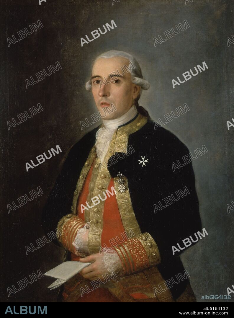 FRANCISCO DE GOYA. RETRATO DE UN CABALLERO DE LA ORDEN DE MALTA - SIGLO XVIII.