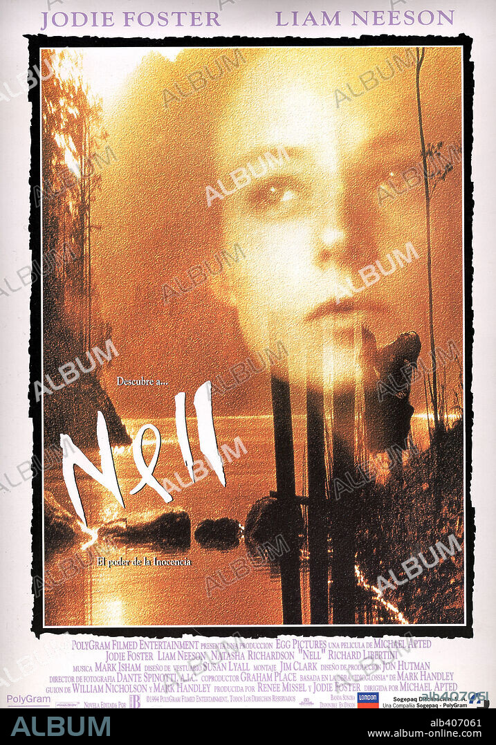 Poster de NELL, 1994, dirigida por MICHAEL APTED. Copyright POLYGRAM.