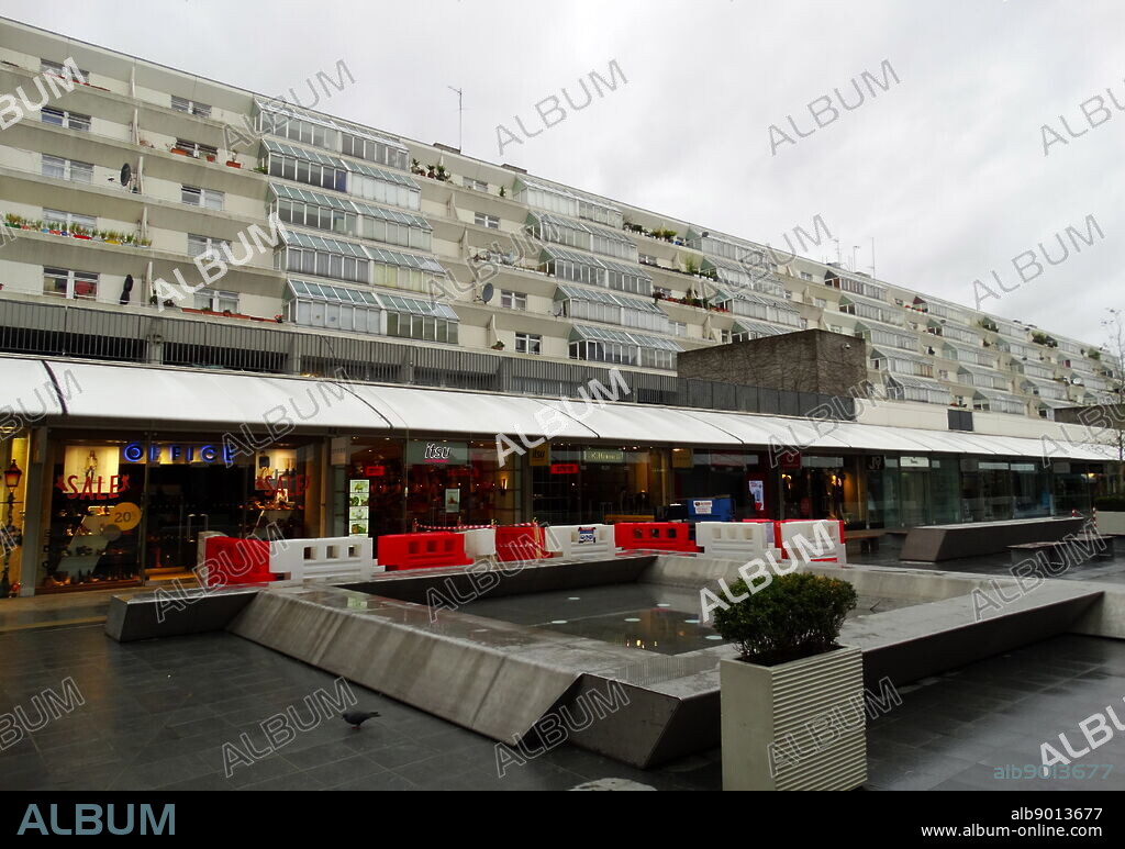 The Brunswick Centre is a grade II listed, residential and shopping centre in Bloomsbury, Camden, London, England, designed by Patrick Hodgkinson in the mid-1960s.