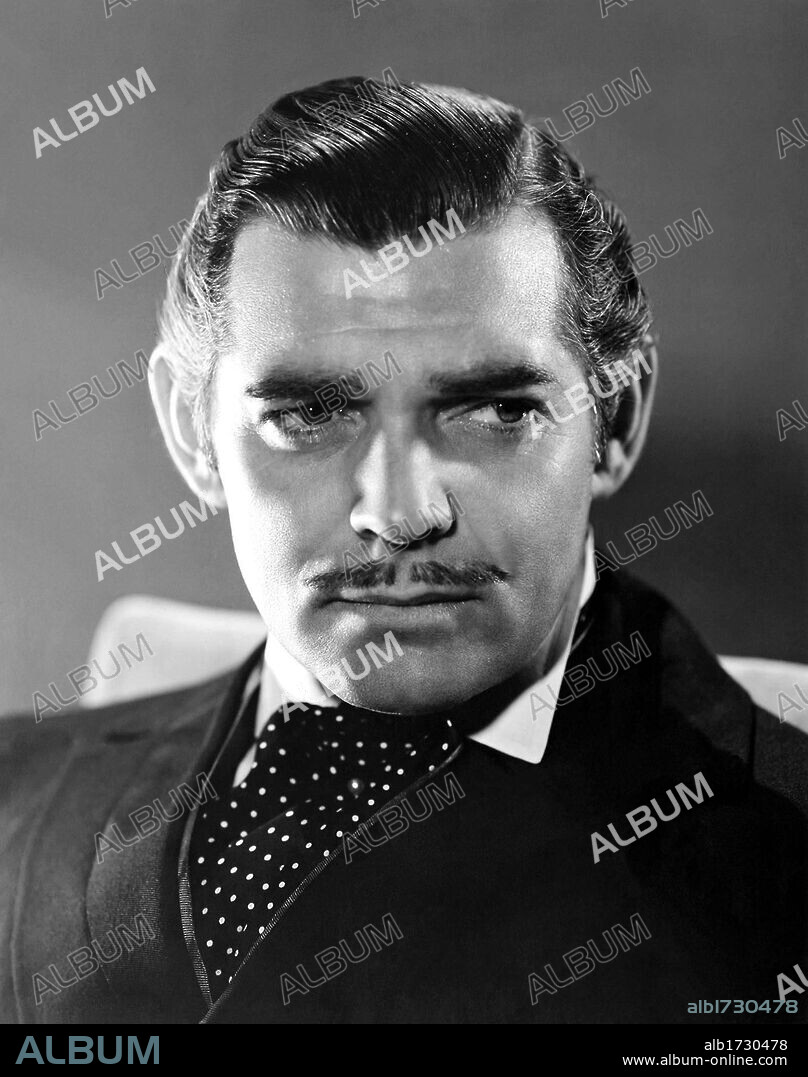 CLARK GABLE in GONE WITH THE WIND, 1939, directed by GEORGE CUKOR and VICTOR FLEMING. Copyright M.G.M.