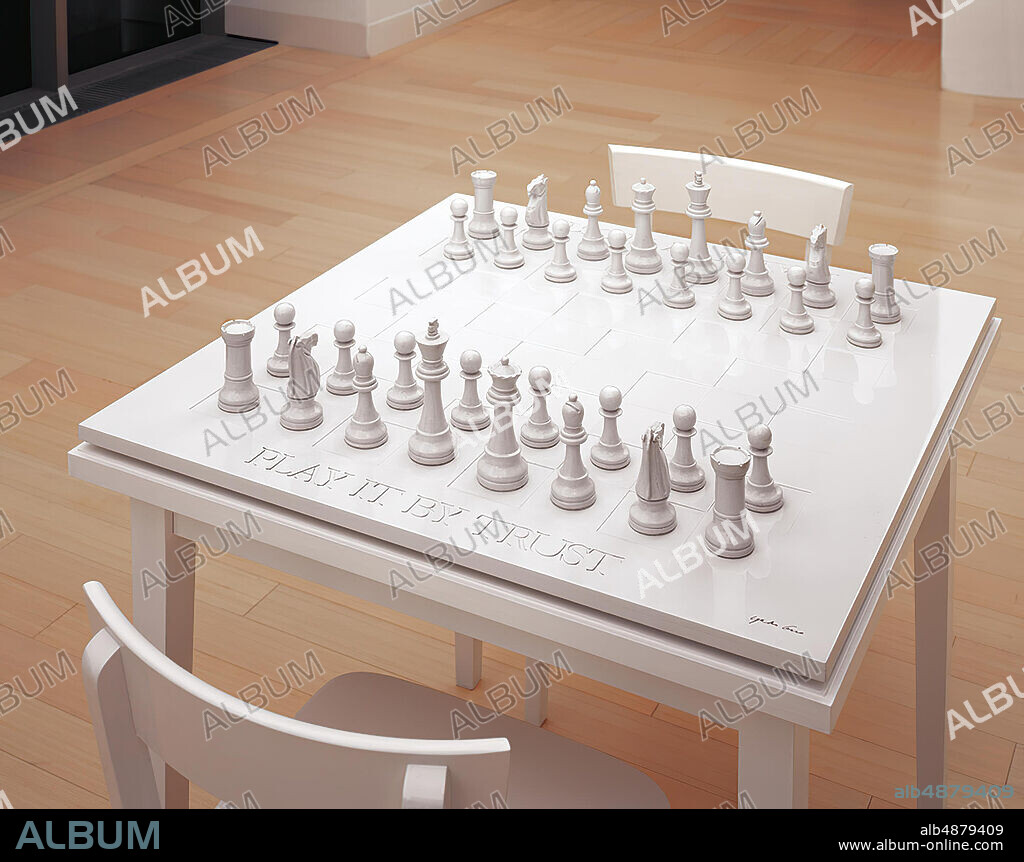 YóKO ONO. Yoko Ono / White Chess Set, 1966.