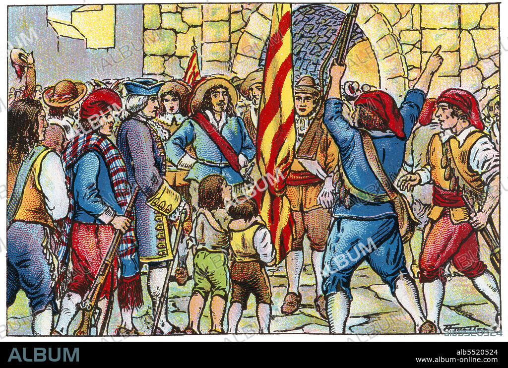 ALBERT MESTRE MORAGAS. Historia de Catalunya. Guerra de sucesión española. Catalunya, como el resto de territorios de la Corona de Aragón, se decantó en favor del Archiduque Carlos de Austria (1685-1740) quien fue reconocido en Barcelona en 1705 como rey de España con el título de Carlos III, y allí situó su corte. Cromo de Xacolata Juncosa. Año 1932.