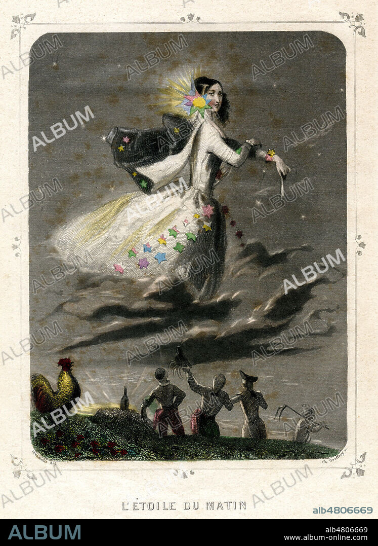 L'Etoile du matin. Illustration par GRANDVILLE (1803-1847) pour Les Etoiles de Joseph MERY (1798-1866). Edition posthume de 1867. Credit : Collection Jonas/KHARBINE-TAPABOR.