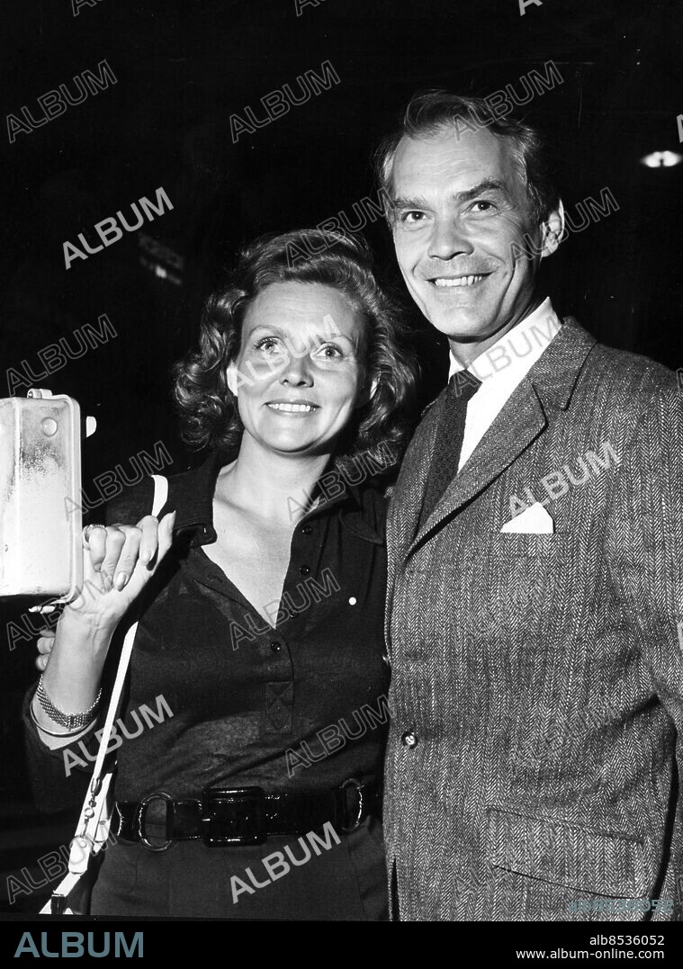 ARKIV 1970 . Haide Göransson och Birger Malmsten . Foto: Pressens Bild Kod: 190 . COPYRIGHT PRESSENS BILD.
