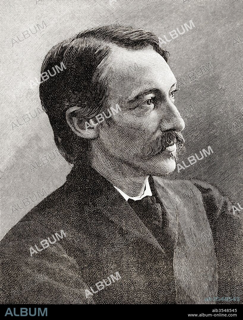Robert Louis Balfour Stevenson, 1850 – 1894. Scottish novelist, poet, essayist, and travel writer. From The Century Edition of Cassell's History of England, published c. 1900.