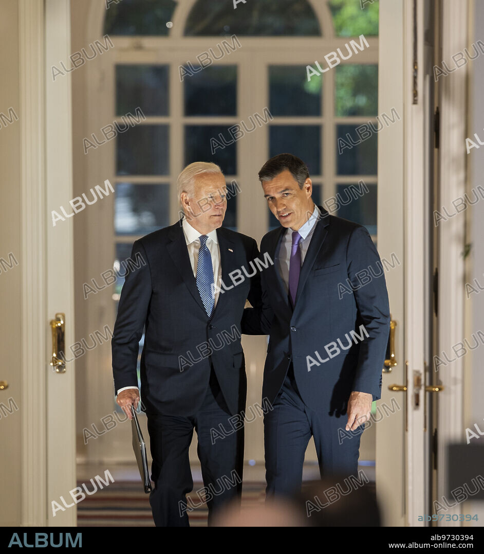 Madrid, 06/28/2022. NATO Summit. Meeting of Pedro Sánchez and Joe Biden at the Moncloa palace. Photo: Ignacio Gil. Archdc.