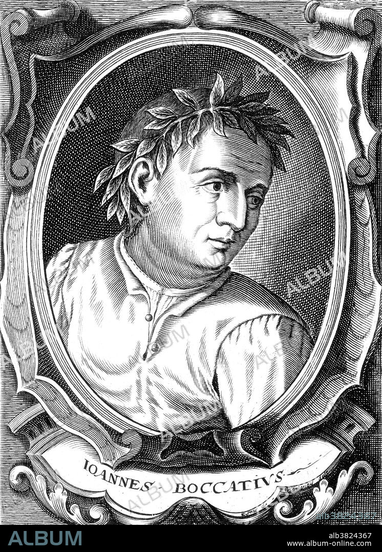 Giovanni Boccaccio (1313 - December 21, 1375) was an Italian writer, poet, correspondent of Petrarch, and an important Renaissance humanist. He was the son of a Florentine merchant, Boccaccino di Chellino, and an unknown woman; he was likely born out of wedlock. Boccaccio wrote a number of notable works, including The Decameron and On Famous Women. As a poet who wrote in the Italian vernacular, Boccaccio is particularly noted for his realistic dialogue, which differed from that of his contemporaries, medieval writers who usually followed formulaic models for character and plot. His final years were troubled by illnesses, some relating to obesity and what often is described as dropsy, severe edema that would be described today as congestive heart failure. He died in 1375 at the age of 62.