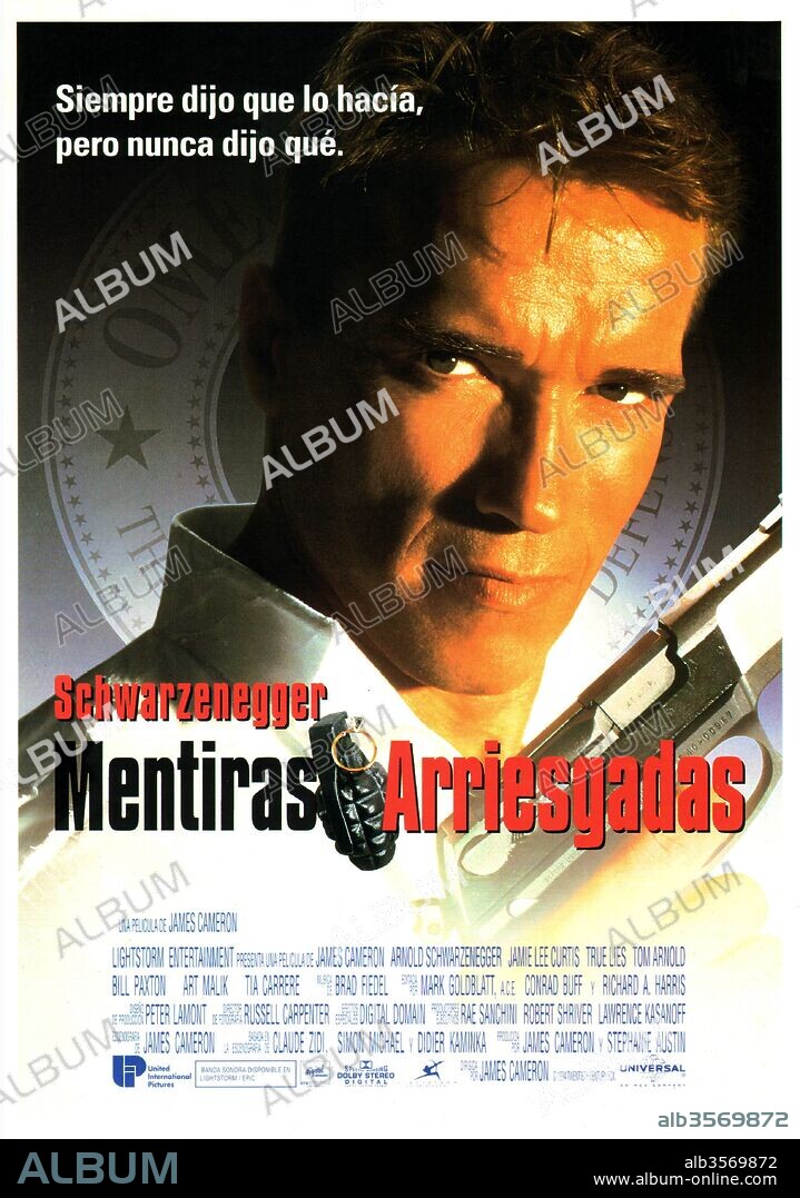 Poster of TRUE LIES, 1994, directed by JAMES CAMERON. Copyright 20TH CENTURY FOX.