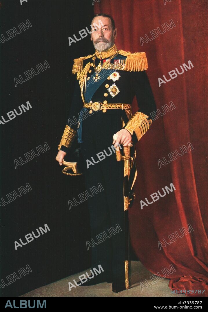 'King George V, 1935. George V (1865-1936), King of the United Kingdom and the British Dominions from 1910 until 1936. From 'The Illustrated London News Silver Jubilee Record Number 1910-1935'. [The Illustrated London News and Sketch, Ltd., London, 1935].