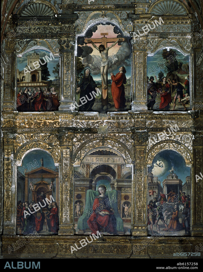 JUAN DE SOREDA. PINTURAS DEL RETABLO DE SANTA LIBRADA - SIGLO XVI.