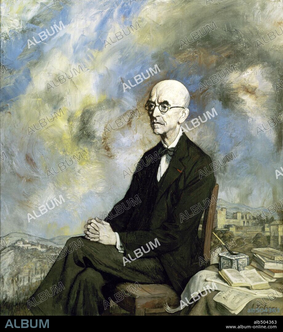 IGNACIO ZULOAGA. Portrait of composer Manuel de Falla, 1932, Oil on canvas, 145x173 cm.