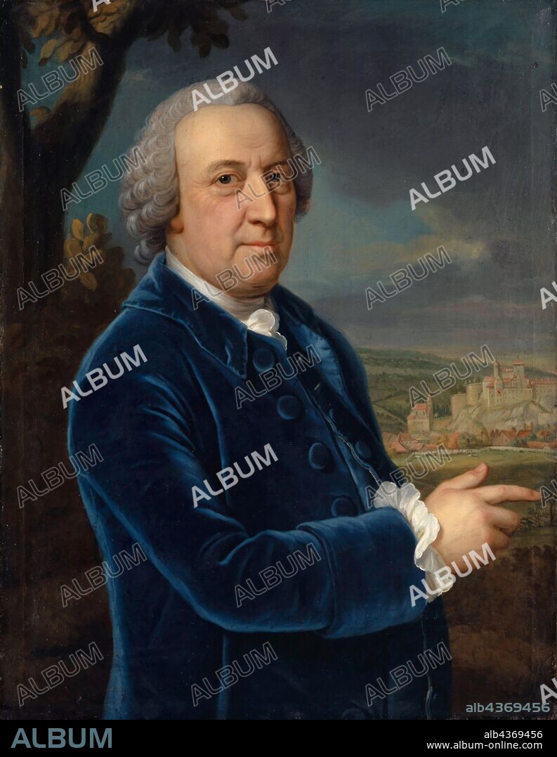 Portrait of Anton Ludwig von Effinger, 1767, oil on canvas, 83.5 x 64.5 cm, signed and dated lower right corner: E. Handmann, P.1767., Emanuel Handmann, Basel 1718–1781 Bern.