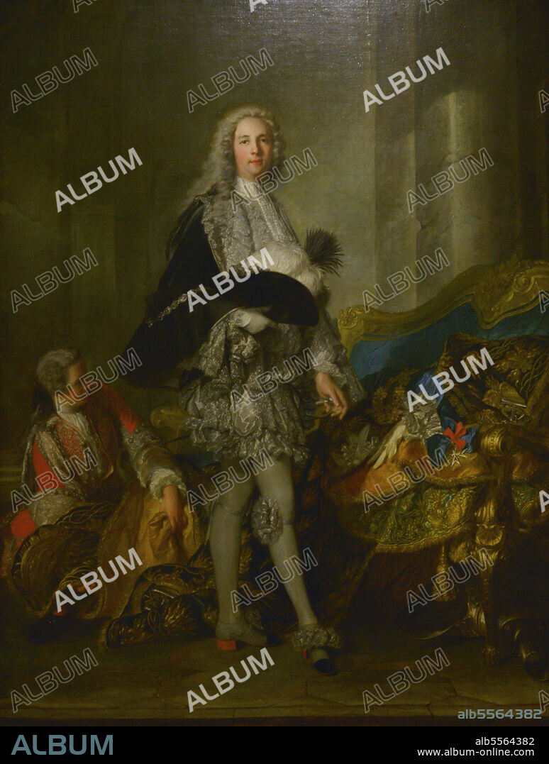 JEAN MARC NATTIER (1685-1766). FRENCH PAINTER.. Louis François Armand de Vignerot du Plessis, Marshal Duke of Richelieu (1696-1788). French soldier and politician. Portrait by Jean Marc Nattier (1685-1766), 1732. Oil on canvas. Calouste Gulbenkian Museum. Lisbon, Portugal.