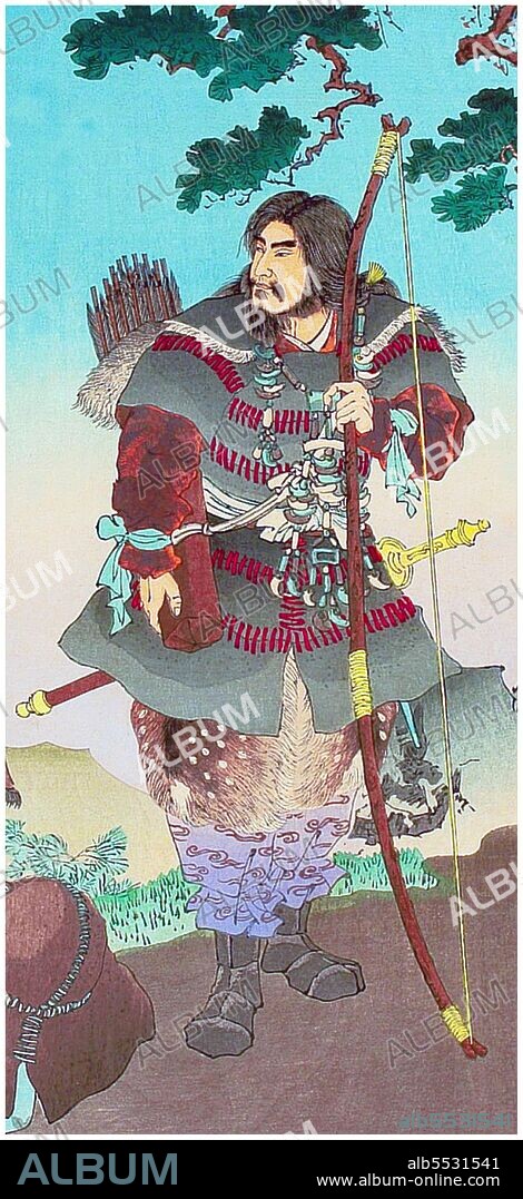 Emperor Jimmu was the first emperor of Japan, according to legend. His accession is traditionally dated as 660 BCE. He is a descendant of the sun goddess Amaterasu through her grandson Ninigi, as well as a descendant of the storm god Susanoo. He launched a military expedition from Hyuga near the Inland Sea, captured Yamato, and established this as his center of power. Jimmu's reign notionally spanned the years  660-585 BCE.