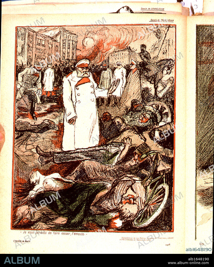 Anti-Semitism in Tsarist Russia. Pogrom in Kishinev (Kichinev) capital of Bessarabia, 1903. The anti-Jewish riots and massacre began at noon on Easter Sunday and rioters included seminarists from local religious colleges and students.