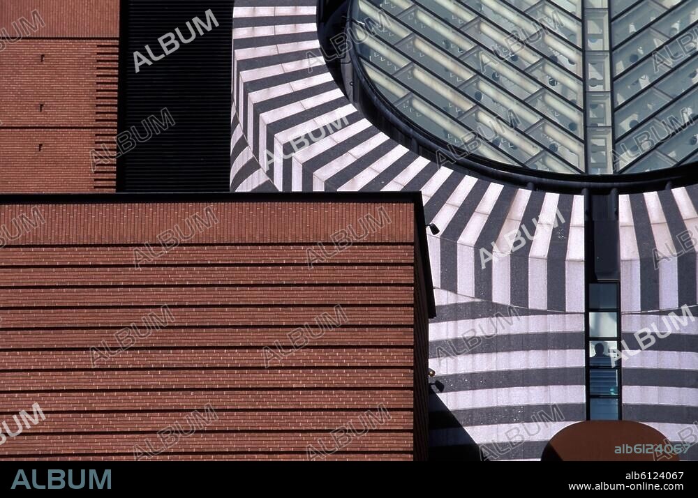 San Francisco (Kalifornien, USA), South of Market/SOMA, San Francisco Museum of Modern Art (SFMOMA), (eröffnet 1995, Arch.: Mario Botta).-Teilansicht.-Foto, 2006.