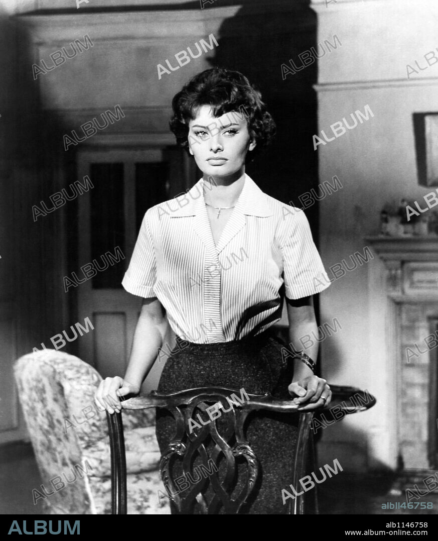 SOPHIA LOREN in THE KEY, 1958, directed by CAROL REED. Copyright COLUMBIA PICTURES.
