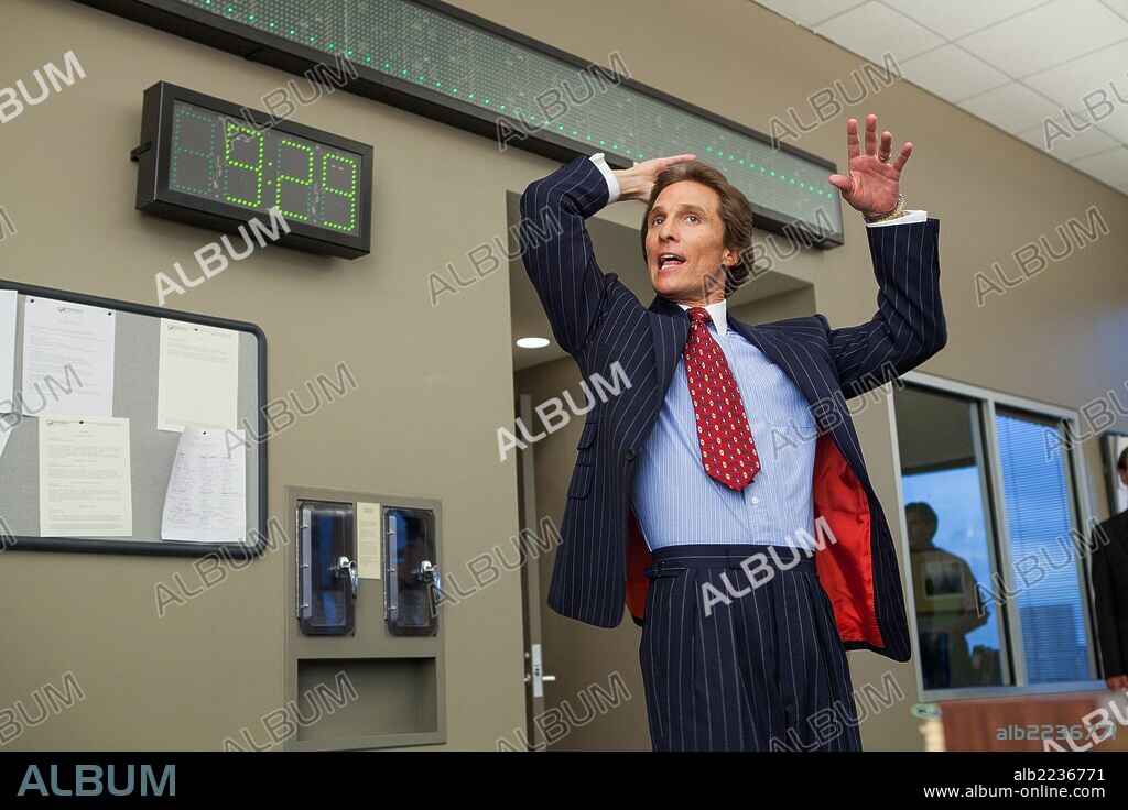 MATTHEW McCONAUGHEY en EL LOBO DE WALL STREET, 2013 (THE WOLF OF WALL STREET), dirigida por MARTIN SCORSESE. Copyright RED GRANITE PICTURES.