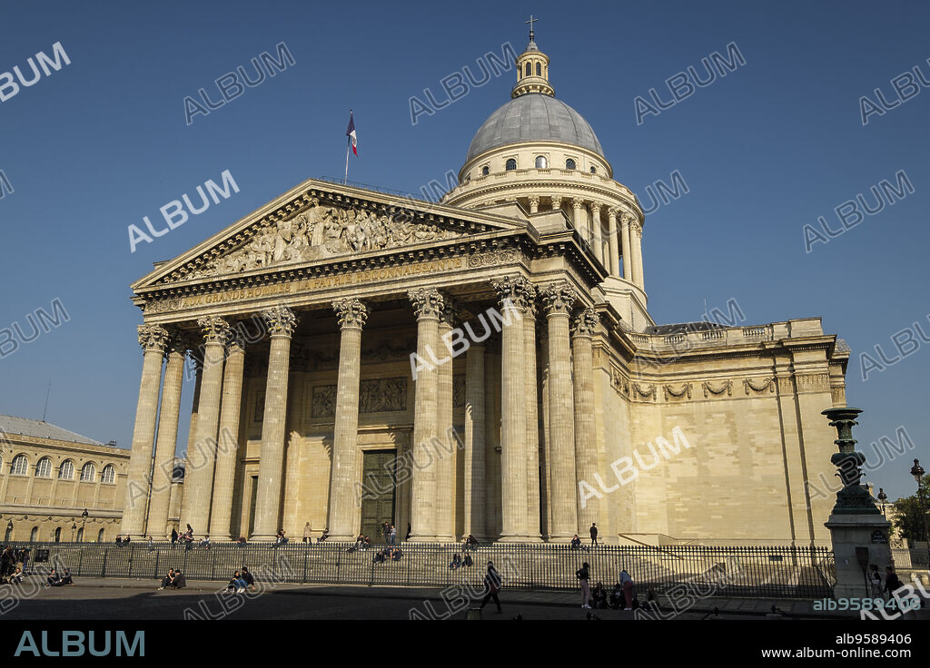 Panteón , le Panthéon, monumento de estilo neoclásico, V distrito ,París, France,Western Europe.