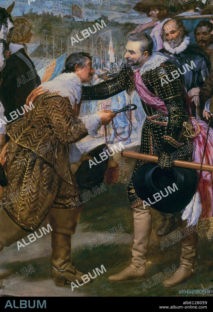 DIEGO VELAZQUEZ (1599-1660). LAS LANZAS O LA RENDICION DE BREDA - DETALLE - 1634 - O/L - NP 1172 - BARROCO ESPAÑOL - CONJUNTO 1293.