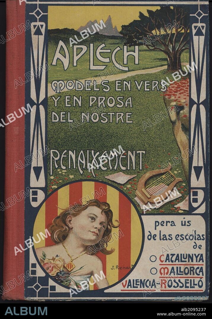 Portada del libro escolar "Aplech", de Antón Busquets Punset, para uso de las escuelas de Catalunya, Mallorca, Valencia y Rosselló. Editado en Girona, 1920.