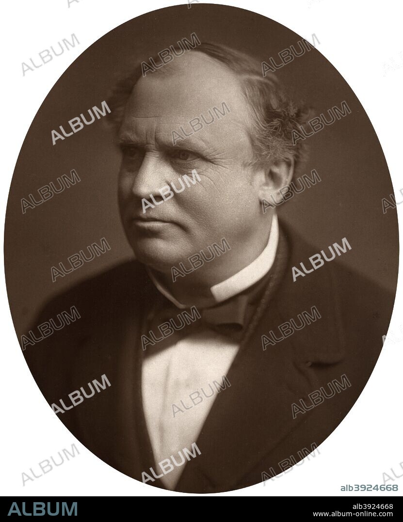 Edward Stanley, 15th Earl of Derby, politician and statesman, 1881. Stanley (1826-1893) first entered parliament in 1848 as a Conservative member for King's Lynn. In 1852 his father, the 14th Earl of Derby became Prime Minister, and appointed Stanley Under-Secretary for Foreign Affairs. In subsequent administrations presided over by the Earl of Derby Stanley served as Colonial Secretary and Foreign Secretary. In 1869 his father died and Stanley became the 15th Earl. He served as Foreign Secretary again under Disraeli, but by 1880, increasingly at odds with the foreign policy position of the Conservative party, he opted to join the Liberals. Gladstone made Stanley leader of the Liberals in the House of Lords, and Colonial Secretary in 1882-1885. In 1886 however, disagreeing with Gladstone's position on Irish Home Rule, the Earl of Derby left the Liberal party to join the Liberal Unionists, leading the party in the Lords until he retired form politics in 1889. From Men of Mark: a gallery of contemporary portraits of men distinguished in the Senate, the Church, in science, literature and art, the army, navy, law, medicine, etc. Photographed from life by Lock and Whitfield, with brief biographical notices by Thompson Cooper. (Conducted by G. C. Whitfield.) (London, 1876-1883).