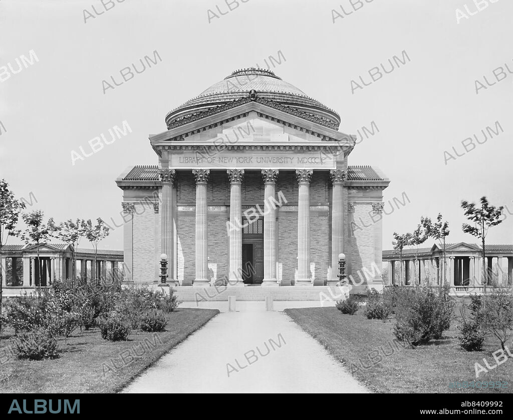Gould Memorial Library, New York University, (now part of Bronx Community College), Bronx, New York City, New York, USA, Detroit Publishing Company, 1904.