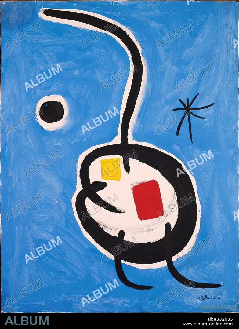 Joan Miró/ Personaje, estrella.1978. Acrílico y óleo sobre tela. 116 x 89 cm.