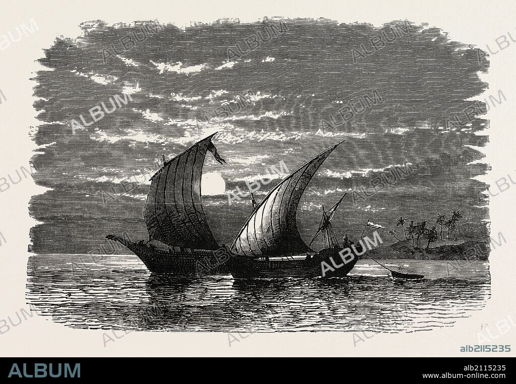 ARAB DHOWS ON THE RED SEA. Dhow is the generic name of a number of traditional sailing vessels with one or more masts with lateen sails used in the Red Sea and Indian Ocean region.