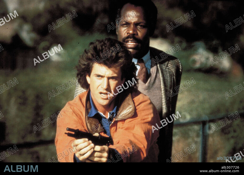 DANNY GLOVER und MEL GIBSON in LETHAL WEAPON - ZWEI STAHLHARTE PROFIS, 1987 (LETHAL WEAPON), unter der Regie von RICHARD DONNER. Copyright WARNER BROTHERS.