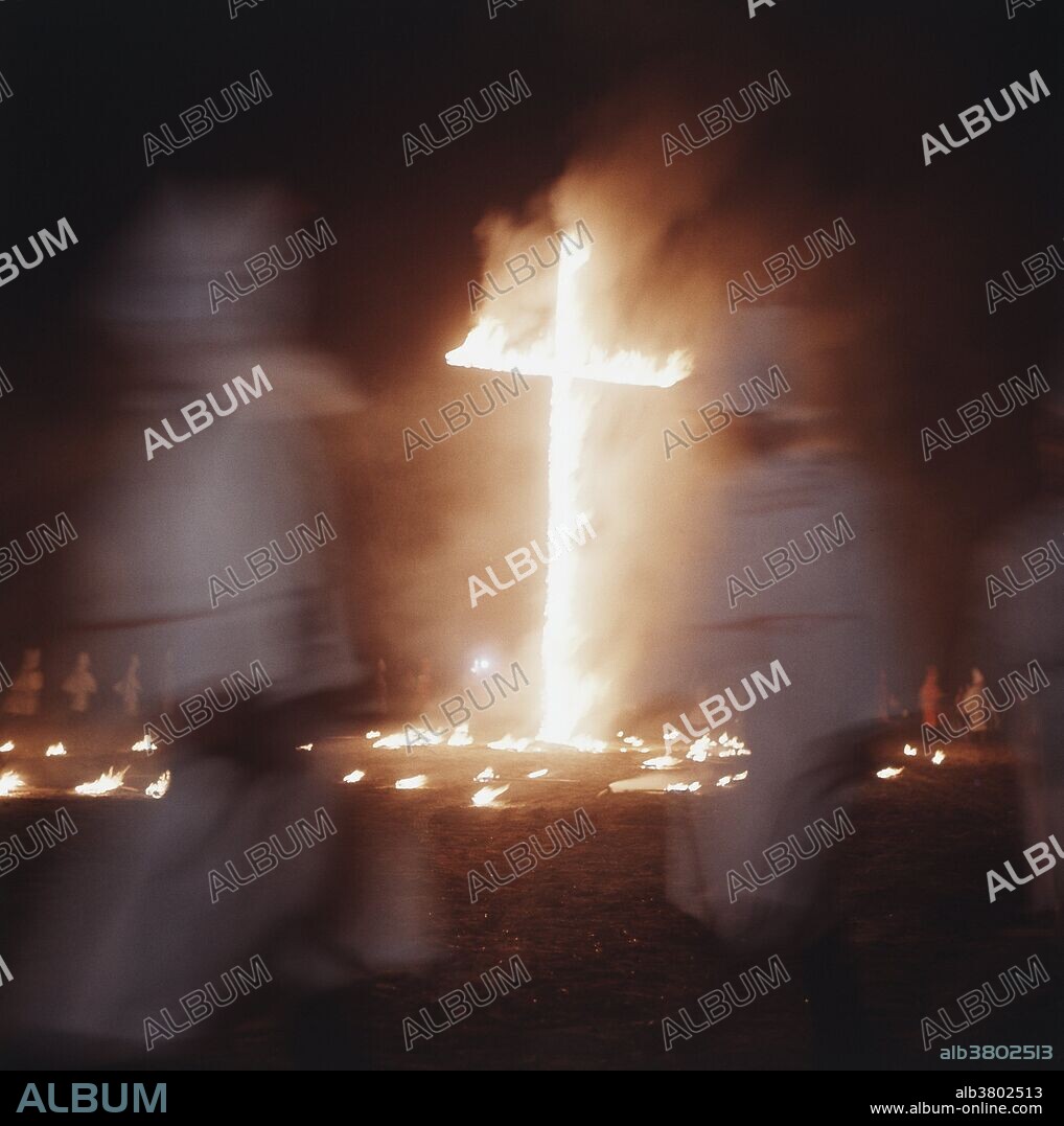 Ku Klux Klan Cross Burning, 1960s
